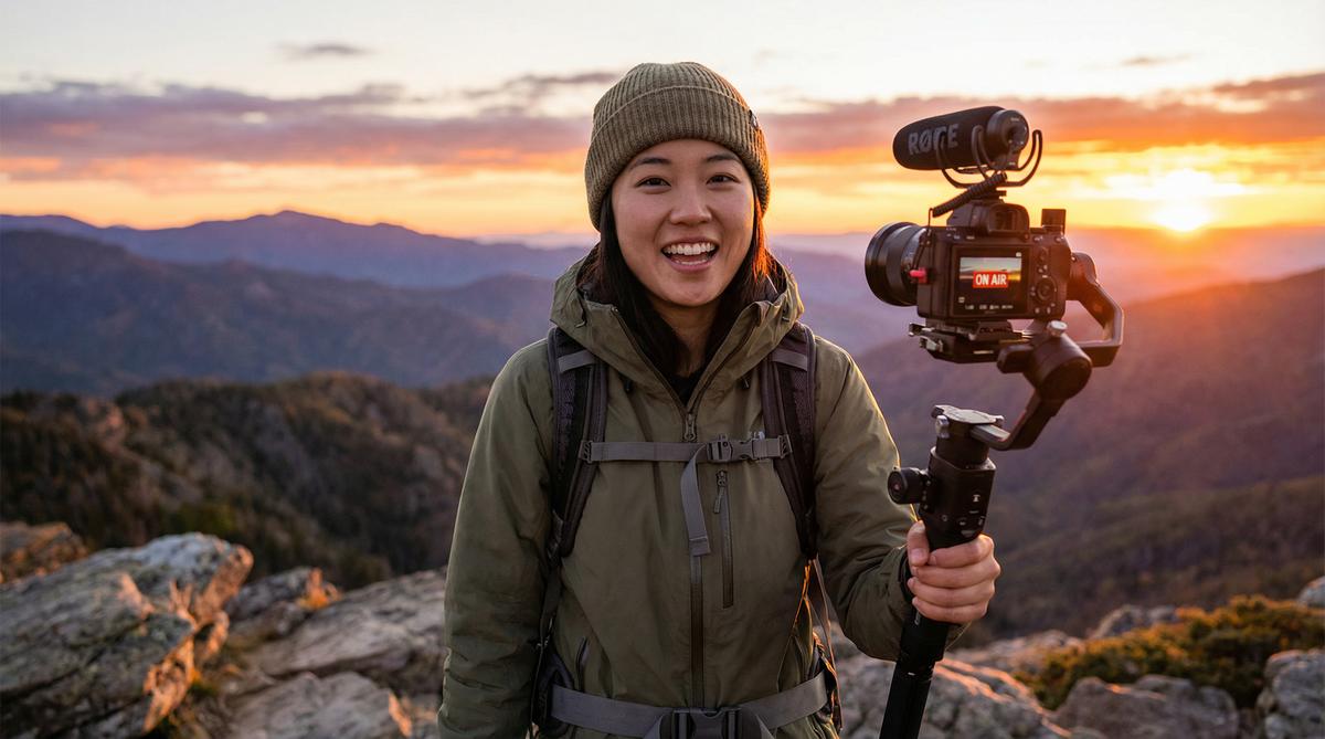 网红主播旅行视频